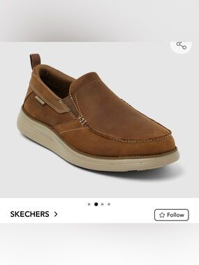 Skechers Men’s Brown Tan Slip-On Casual Loafer